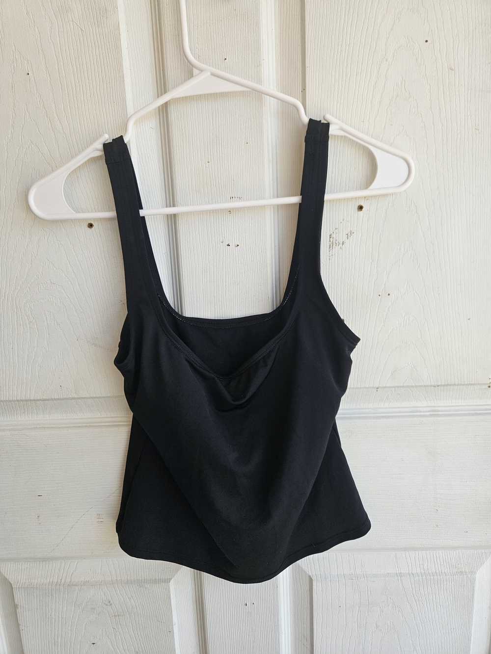 Women's Catalina Black Scoop Neck Swimsuit Tank Top Size Medium Padded GUC Pool